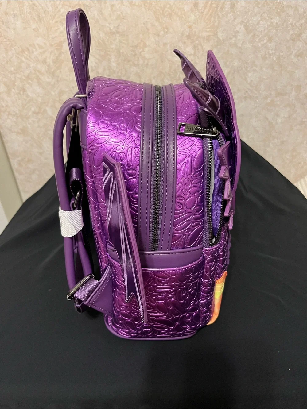 Purple Dragon Kids Backpack by Loungefly - Playful Flame Design